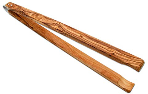 D.O.M. Pince à barbecue classique en bois d'olivier 42 cm