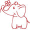 TimeTEX Siebdruck-Stempel Perpetuum rund Elefant