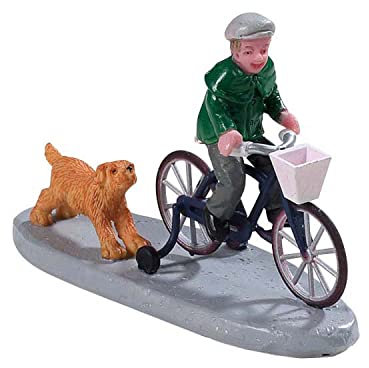 Lemax 92764 Weihnachtsdorf Figur: Biking Fun