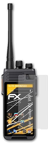 atFoliX Panzerfolie kompatibel mit Runbo K1 VHF Schutzfolie, entspiegelnde und stoßdämpfende FX Folie (3X)