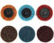 Lot de 10 disques abrasifs de 2 mm - 50 mm - Grain - Scotch Brite - Fermeture