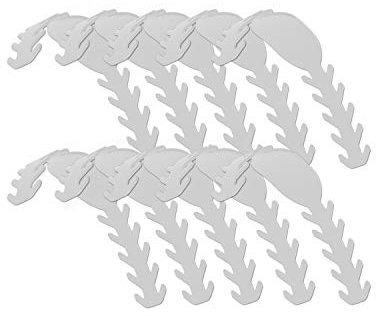 10x Elastische Maskenhalterung für Mundschutz -Comfort- Verstellbare Maskenhaken wiederverwendbar Halterung Bandverlängerung für Atemschutzmasken Mask Extender (10x Weiß)
