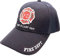 Fire Department - First in Last Out Fireman Officer Gear Uniform Baseball Cap Hat Adjustable (Black)