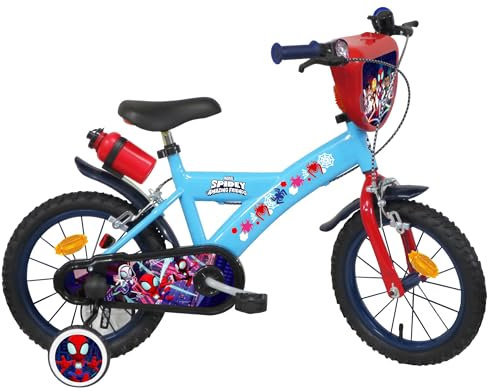 A.T.L.A.S. Jungen Kinderfahrrad, 14 Zoll (35,6 cm), Spidey und Seine Freunde kinderfahrrad14 außergewöhnliche, blau