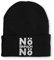 tshirtladen Nö einfach Nö Statement Beanie Mütze mit Spruch, Farbe: Black