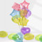 30 Stück 18 Zoll Transparenter Gelee Luftballons Sternform, Folienballons Heliumballons Sternluftballons mit 20m Seilband Geliefert für Party,Geburtstag,Valentinstag, Hochzeit, Verlobung