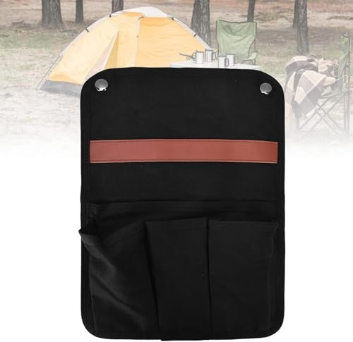 Uadme Borsa portaoggetti per poltrona, Tasche multiple di grande capacità Borsa portaoggetti portatile per sedia da spiaggia Borsa per sedia a rotelle per anziani adatta per tablet, telefono, libro