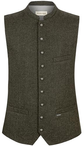 Stockerpoint Trachtenweste Devito Gilet Tradizionale, Verde Muschio, 58 Uomo