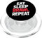 Eat Sleep Brawl Repeat Funny Stars Videospieler PopSockets PopGrip für MagSafe