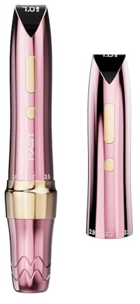 Mast P60 Kabellose Tattoo Maschine Rotary Microblading Wireless Slim Pen Adjust Stroke 2.2-3.2mm Digital Display 2pcs Akku Tätowiermaschine für Augenbrauen Eyeliner Lippen, Scalp, Small Tattoo