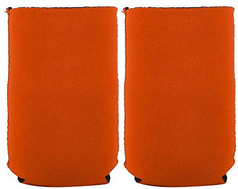 Qukaim Lot de 2 manchons isothermes en néoprène pour bouteille d'eau, orange, compatible avec la plupart des bouteilles d'eau standard, idéal pour une utilisation en extérieur