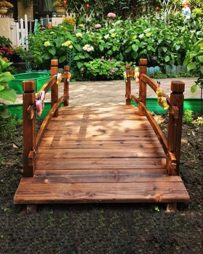 Gartenbrücke für den Außenbereich, robuster Bogenweg für Rasen, Hof und kleine Teich-Landschaftsbau