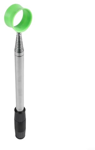Glomc Recuperador telescópico de pelotas de golf, para peligros de agua, recogedor de bolas extensible de acero inoxidable de 12 pies, con agarre de goma antideslizante y diseño de copa de doble cara