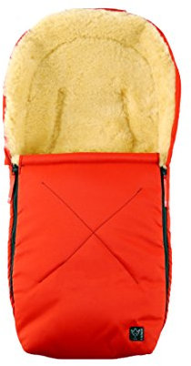 Kaiser 6534133 - Kuschelsäckchen, Lammfell medizin, Farbe: rot