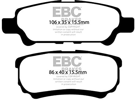 EBC Brakes DP61563 Green stuff Brake Pads 6000er-Serie