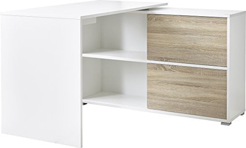 Germania Schreibtisch, weiß, 120x76x120 cm (BxHxT), 4036-176