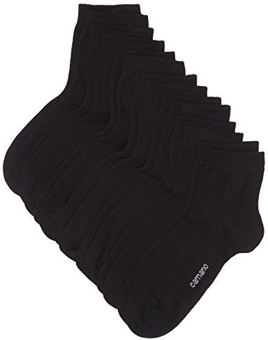 camano GmbH Co KG Herren 3023 Ca-soft quarter 7 par Socken, Schwarz, 39-42 EU