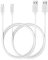 MaGeek® 1,8m Cable USB Tipo C (USB-C) a USB 2.0 para Samsung Galaxy S8, S8+, Nexus 6P, LG G6, nuevo MacBook, Google Pixel XL, OnePlus2 y más (2pcs_1,8m_Blanco)