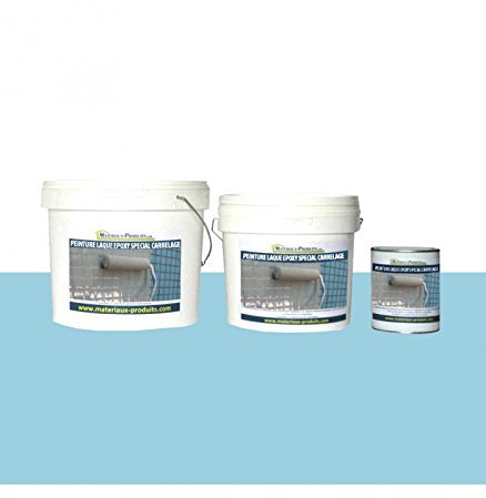 Peinture Laque Epoxy Spécial Carrelage 20 Kg Utilisation professionnelle Bleu Piscine - MATPRO