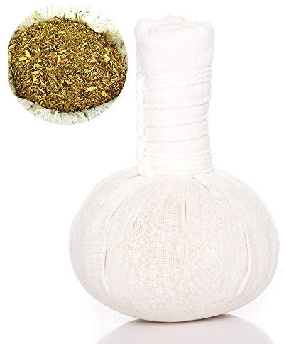 Kitama Kräuterstempel 200g (Gramm) Original Kräuter aus Thailand für Kräuterstempel Massage - zur Entspannung - Lösung von Verspannungen (20 Stk.)