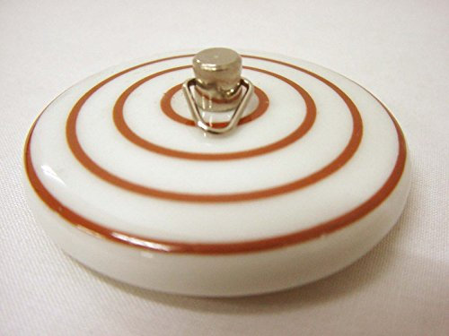TAPON BAÑERA Lavabo BIDE Fregadero Standard Porcelana CIRCULOS Marron