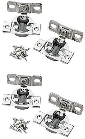 Blum Compact Bluemotion Scharnier mit Soft-Close-Verschluss, variabel 3,8 cm 2 Pairs (4 Hinges) Nickle