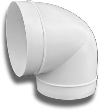 K-TECH-PRO 90° Bogen Rohrbogen 90 Grad PVC rund Lüftung Abluft Zuluft System Ø 150