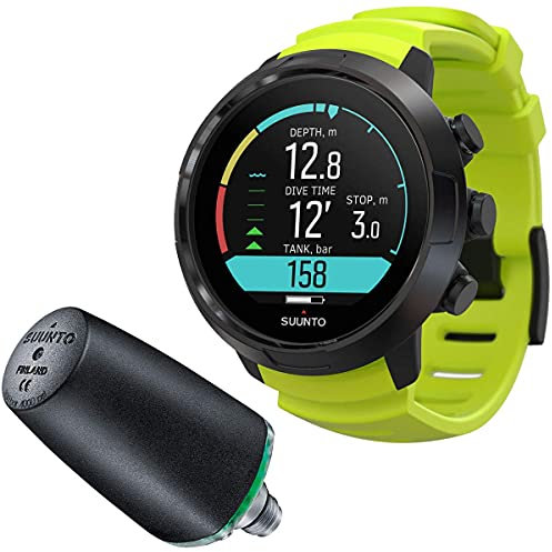 SUUNTO D5 Computer mit Tank Pod, Schwarz/Limettengrün