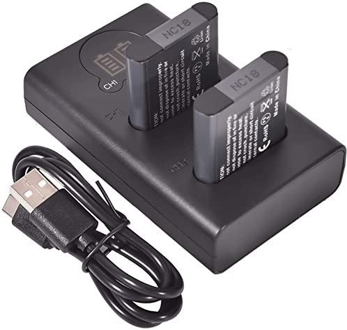 Dste 2X Li-90B Replacement Battery + Dual Usb Charger With Lcd Display Compatible With Li-92B And Olympus Sh-1,Sh-50,Ihs Sh-60,Sp-100,Sp-100Ee,Tough Tg-1,Ihs Tough Tg-2,Ihs Tough Tg-3,Xz-2 Ihs Camera