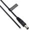 DC Power Extension Cable Male 2.5mm / 5.5mm Jack Pigtails Bare Plug Connector Barrel Wire Compatible with CCTV Security Camera, IP Camera, DVR Standalone, LED Strip, Surveillance, Monitors (2m Black)