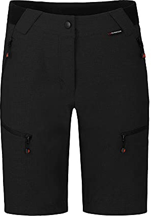Bergson PORI Bermuda | Damen Wandershorts - Robust & elastisch Damen Wandershorts in Bermuda-Länge, Normalgrößen, Supra Stretch 4-Wege-Stretch, reißfestes Ripstop-Gewebe, wasserabweisend, weicher KOM