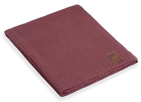 KNIT FACTORY - Maxx Plaid - Stone Red - 160x130 cm