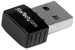 StarTech.com USB300WN2X2C - Mini Adaptador de Red inalámbrico USB 2.0 a WiFi N de 300 MBps, Nic WiFi Externo 802.11n 2T2R, Negro