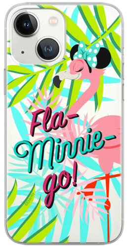 ERT GROUP mobile phone case for iPhone 13 original and officially licensed Disney pattern Minnie 041 optimally adapted to the shape of the mobile phone, partially transparent