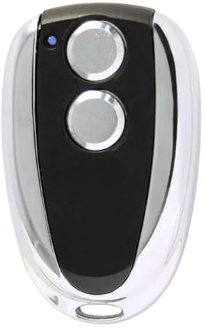Dieffematic Prastel TC2E Trasmettitore Rolling Code 2 Canali - Telecomando 433.920 MHz Automazione Cancelli Garage - Nero Cromato