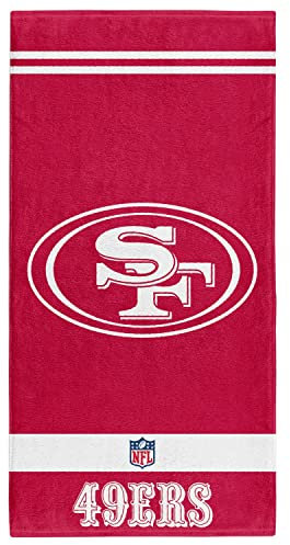 San Francisco 49ers NFL Duschtuch Handtuch Strandtuch Shower Towel ** in 70 x 140 cm, Rot, Einheitsgröße