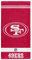 San Francisco 49ers NFL Duschtuch Handtuch Strandtuch Shower Towel ** in 70 x 140 cm, Rot, Einheitsgröße