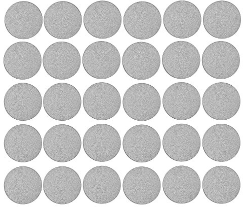 cyclingcolors 30x Abdeckkappen Selbstklebend 20 mm Schrank Regal Bohrloch Abdeckung zum kleben schutzkappen, silbergrau
