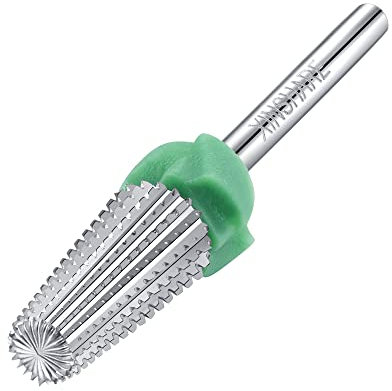 Xinshare Broca de uñas multifunción 5 en 1 de 3/32 pulgadas, de carburo de tungsteno, brocas cónicas para uñas, profesional, rápida extracción, acrílico, gel duro, para máquina eléctrica de uñas,