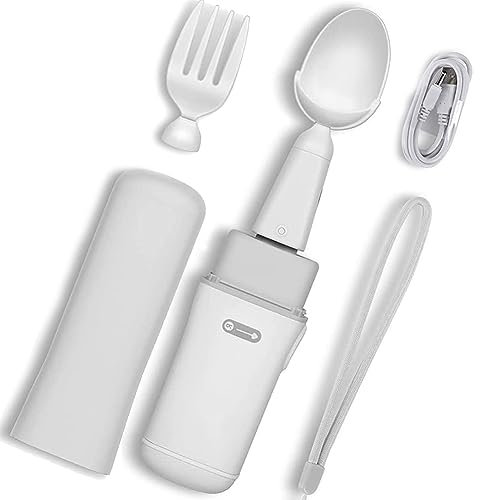 Cuchara de Parkinson, utensilios adaptativos para personas mayores con discapacidad y antivibración para el temblor de las manos y la enfermedad de Parkinson, tecnología de estabilización dinámica