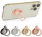WLLHYF 4 Pack Cell Phone Ring Holder Stand Round Metal Rhinestones Finger Grip Loop 360 Degree Rotation Generic Phone Hand Holder Kickstand Cellphone Case Accessories