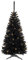 Albero di Natale artificiale nero, abete del Ghana, PVC, oro, 90cm