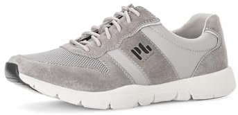 Pius Gabor Herren Sneaker Low,Halbschuhe,Wechselfußbett,zertifiziertes Leder,Freizeit,straßenschuhe,Strassenschuhe,Stone,45 EU / 10.5 UK