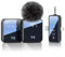 PQRQP 3 in 1 Microphone for iPhone/Android/Camera, Wireless Lavalier Microphone, 328ft Transmission, 18H Battery Life, Mini Microphone for Record Interview, Vlogs, YouTube, Tiktok