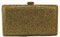 Boutique De FGG Kristall Clutch Tasche Damen für Hochzeit Abendtasche Strasssteine Party Kristallene Handtasche Braut-Geldbörse, Mini, K-Gold