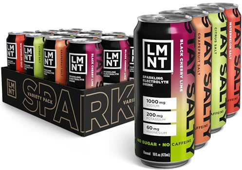 LMNT Sparkling Electrolyte Drink - Variety Pack | 12-Count