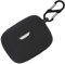 Silikon Hülle für JBL Tune Flex Tasche, Stoßfeste Schutzhülle und Haut Protective Case Cover für JBL Tune Flex with Keychain (Schwarz)