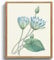 MHARTK66 Vintage Botanisch Leinwand Bilder mit Rahmen Holz, 30x40 cm Wandbilder Wohnzimmer Blauer Lotus Bild Aesthetic, Blumen Illustration Wanddeko Schlafzimmer Badezimmer Büro Zimmer