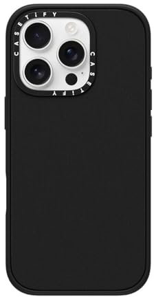 CASETiFY Impact iPhone 16 Pro Case [Slim / 8.2ft. 4X Military Grade Drop Protection/Wireless Charging Compatible] - Matte Black