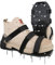 MILLUXXi Chaussures aérateurs de pelouse avec sangles Velcro pour aérer efficacement le sol de la pelouse, taille unique, installation gratuite, chaussures à pointes robustes pour cour et jardin, noir